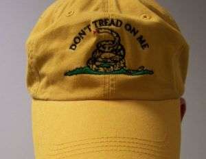 Dont Tread on Me Hat  Yellow (Alex Jones Infowars)  