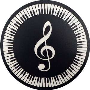  MOUSE PAD KYBD G CLEF ROUND (40025) Musical Instruments