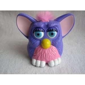  Furby Baby, 3 Purple with Pink Tummy, Pink Hair   1998 Happy Meal Toy