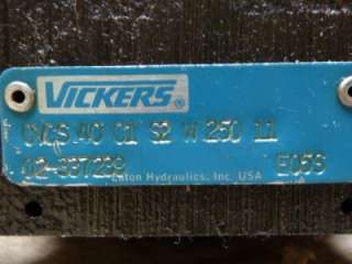 Vickers Hydraulic Valve CVCS 40 C1 S2 W250 11 #30391  