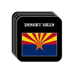  US State Flag   DESERT HILLS, Arizona (AZ) Set of 4 Mini 