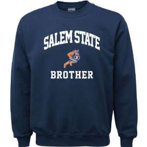  Salem State Vikings Navy Youth Brother Arch Crewneck 