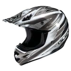  HJC AC X3 Option MC 5 Motocross Helmet White/Silver/Silver 