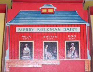 MERRY MILKMAN GAME PART DAIRY PLANT, 1955 HASBRO  