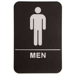  Men Restroom Sign Black