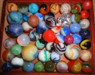 50 BEAUTIFUL OLD,VINTAGE,ANTIQUE MARBLES SG 483  