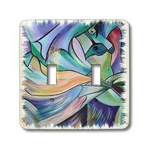 Taiche Acrylic Art   Woman Bellydancer   Light Switch Covers   double 