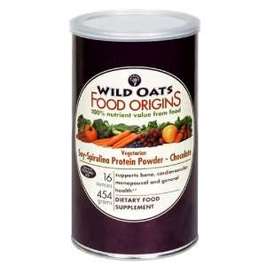  Wild Oats Food Origins Soy Spirulina Protein Powder, Vegetarian 