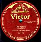   Schumann Heink (Contralto) on Victor 88108 (Take 3)   The Rosary