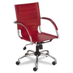  Safco 3456RD   Flaunt Series Mid Back Managers Chair, Red 