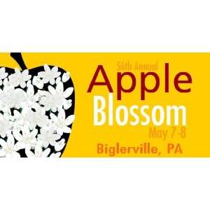  3x6 Vinyl Banner   Annual Apple Blossom Festival 