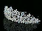 Handmade Bridal Wedding Freshwater Pearl Crystal Crown Tiara VH12