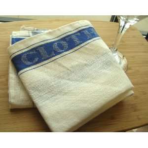  Ulster Czech Linen Glass Towel  Blue