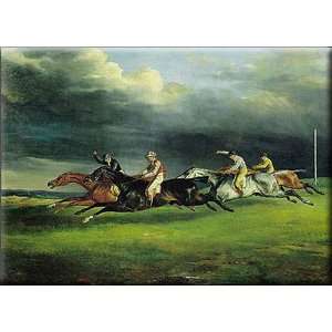   Epsom 16x11 Streched Canvas Art by Gericault, Theodore