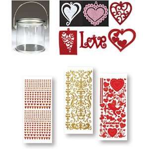   Hot Off The Press   Valentines Day Pail Set Arts, Crafts & Sewing