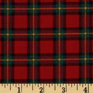  44 Wide Its a Plaid Plaid World Check Scarlet Fabric By 