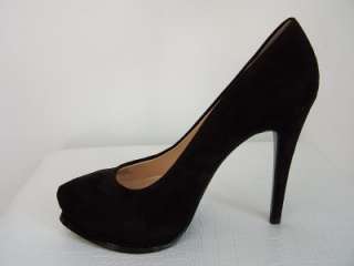 NIB New GUESS Black AMAZED Suede Platform Pumps Shoes Heels All Sizes 