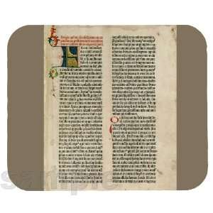  Gutenberg Bible, Epistle of St. Jerome, Mouse Pad 
