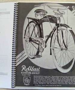 classic 1939 1940 MIDWEST BICYCLE & TOY CO Rollfast Catalog of antique bikes 