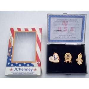  1996 JCPenny USA Olympic Home Team Centennial Pin Set (3 