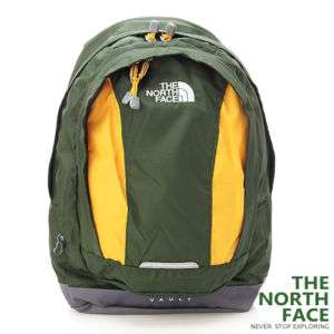 BN THE NORTH FACE Vault Backpack / Book Bag Green  