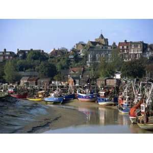 Fishing Boats on River Rother, Rye, Sussex, England, United Kingdom 