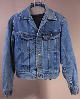 MENS VINTAGE LEE 101 J UNION MADE DENIM JACKET sz 36 R  