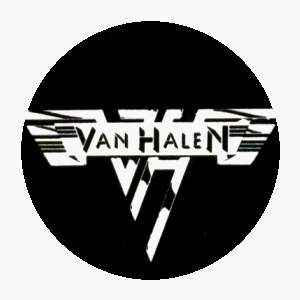  Van Halen   Logo (Black And White)   1 1/4 Button / Pin 