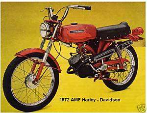1972 AMF Harley Davidson Refrigerator Magnet  