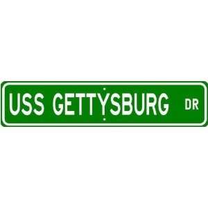  USS GETTYSBURG CG 64 Street Sign   Navy