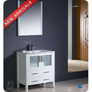  Fresca FVN6230WH UNS White Torino Torino 30 Wood Vanity 