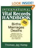  International Vital Records Handbook Births, Marriages 