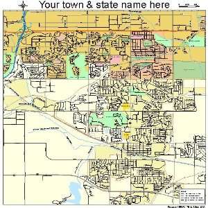  Street & Road Map of La Vista, Nebraska NE   Printed 