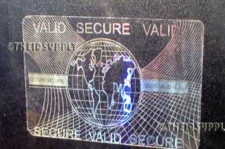 Global Valid ID Card Hologram PVC Teslin SGV [TEN]  