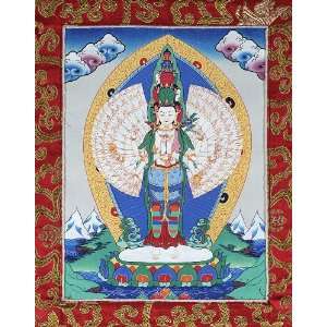    1000 arm Avalokiteshvara Tibetan Buddhist Thangka 