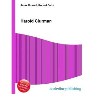  Harold Clurman Ronald Cohn Jesse Russell Books