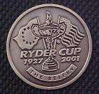 2001 RYDER CUP (THE BELFRY) FLAT Golf Ball Marker