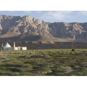  Stone Mosque in Wide, Rocky Landscape, Murgab, Tajikistan 