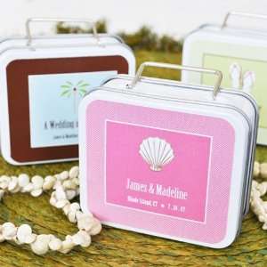 Themed Travel Suitcase Favor Tin
