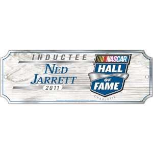    NASCAR Ned Jarrett 10 by 11 Wood Arch Sign
