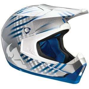  Thor Motocross Quadrant Laced Helmet   Medium/Grey/Blue 
