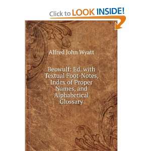   names, and alphabetical glossary, by A.J. Wyatt A J. b. 1858 Wyatt