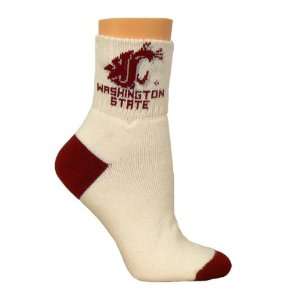    Size 9 11 Roll Down Wsu Cougars Crew Socks