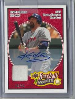   2008 Upper Deck UD Baseball Heroes Auto Game Used Jersey SP /25  