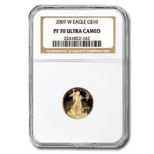  2007 (1/4 oz Proof) Gold Eagles   PF 70 UCAM NGC 