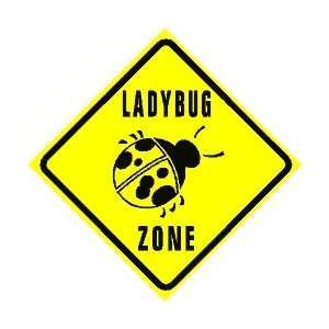  LADYBUG ZONE insect flying beetle new sign