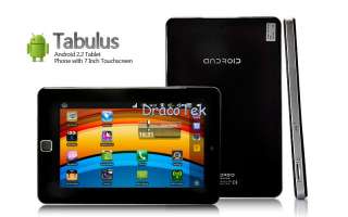 Tabulus   7 inch Android 2.2 Tablet Phone (4GB, WiFi, Camera, 3G 