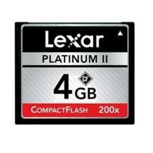  Lexar Media Platinum II LCF4GBBSBNA200 CompactFlash (CF 