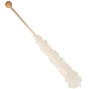 Clear White Rock Candy Crystal Sticks 48 Grocery & Gourmet Food