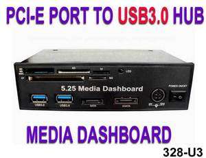 usb3.0 PC Media Dashboard Front Panel CD card reader hb  